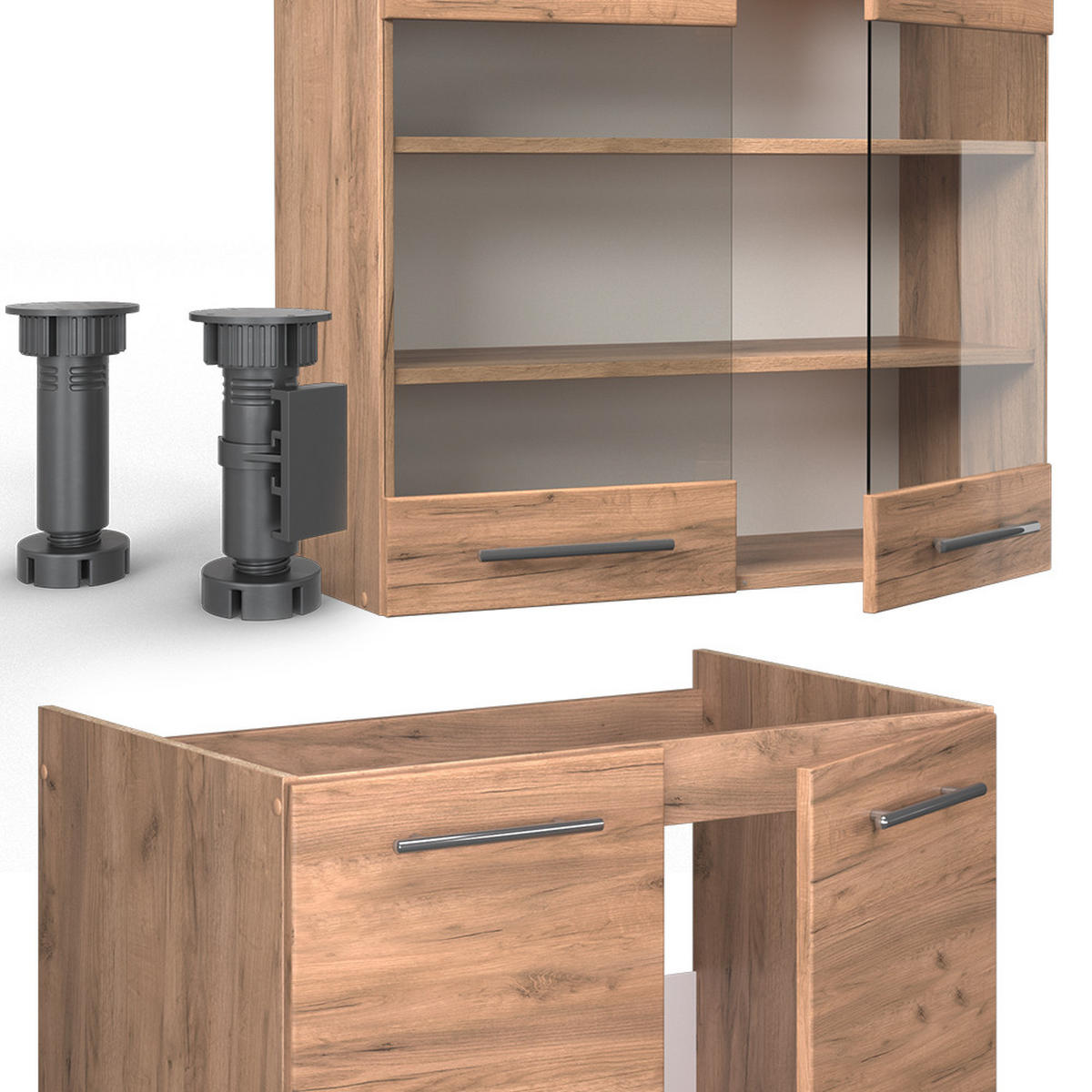 Honigeiche, Holzwerkstoff (200/81.6/60cm) - Vicco