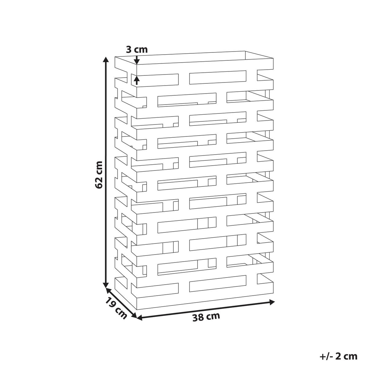SUPORT PENTRU UMBRELĂ metal negru Kamsar - negru, metal (38/62/19cm) - Beliani