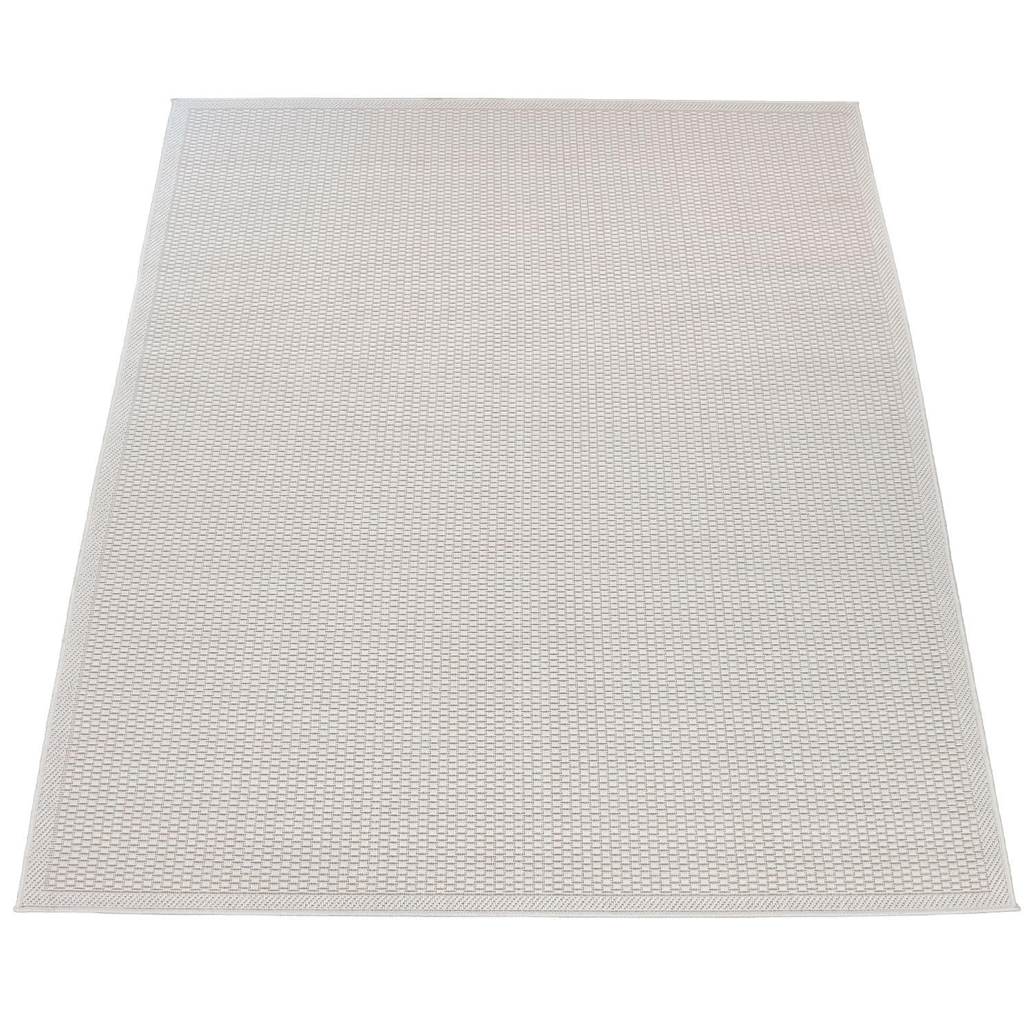 OUTDOOR Teppich Natur Balkon, Terrasse schmutzabweisend Elfenbein Rechteckig 120x160 - Champagner, Textil (120/160cm) - KADIMA DESIGN