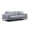SOFA MEDIOLANE 3-Sitzer, hellblau - Hellblau, Holzwerkstoff/Textil (233/87/96cm) - Courtois Laville