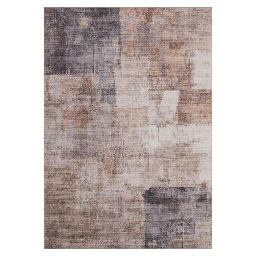 TEPPICH waschbar Flanel Beige/Braun 80x150 cm - Multicolor, Textil (80/150cm) - Vercai Rugs