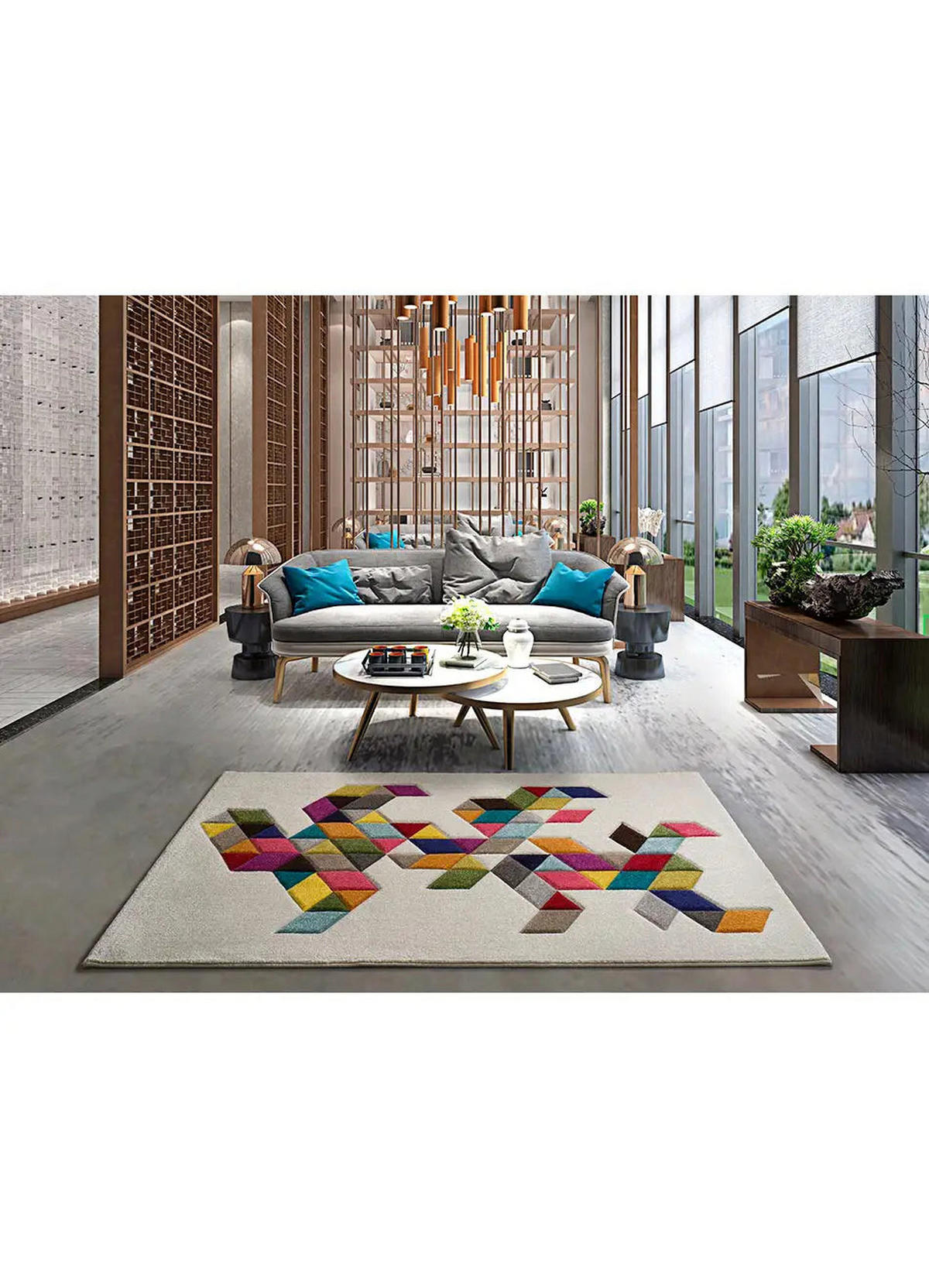 KURZFLORTEPPICH Mehrfarbig Boutique 80/150 cm - Beige/Multicolor, Naturmaterialien/Textil (80/150cm) - Atticgo