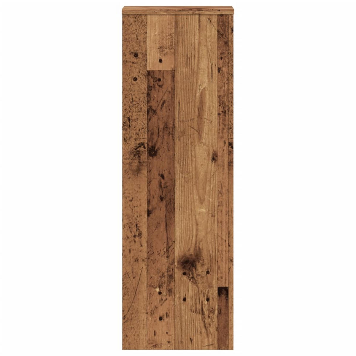 PFLANZENSTÄNDER 2er Set Altholz-Optik 33/33/100 Cm Holzwerkstoff - Braun, Holzwerkstoff (33/100/33cm) - vidaXL