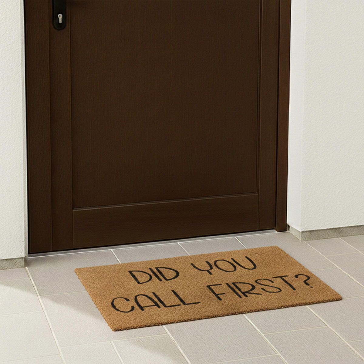 ROHOŽ - světle hnědá, textil/plast (60/40cm) - Relaxdays