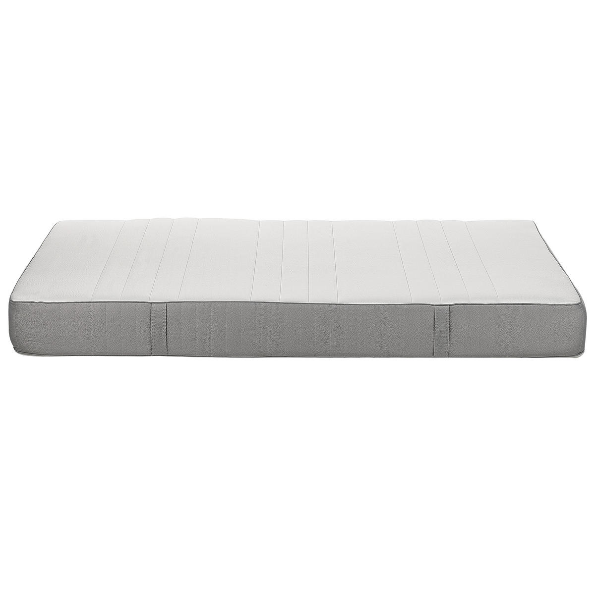 GEL-MEMORY-SCHAUMMATRATZE H3/4 Fest 160/200 cm Happiness - Weiß, Textil (160/200cm) - Beliani