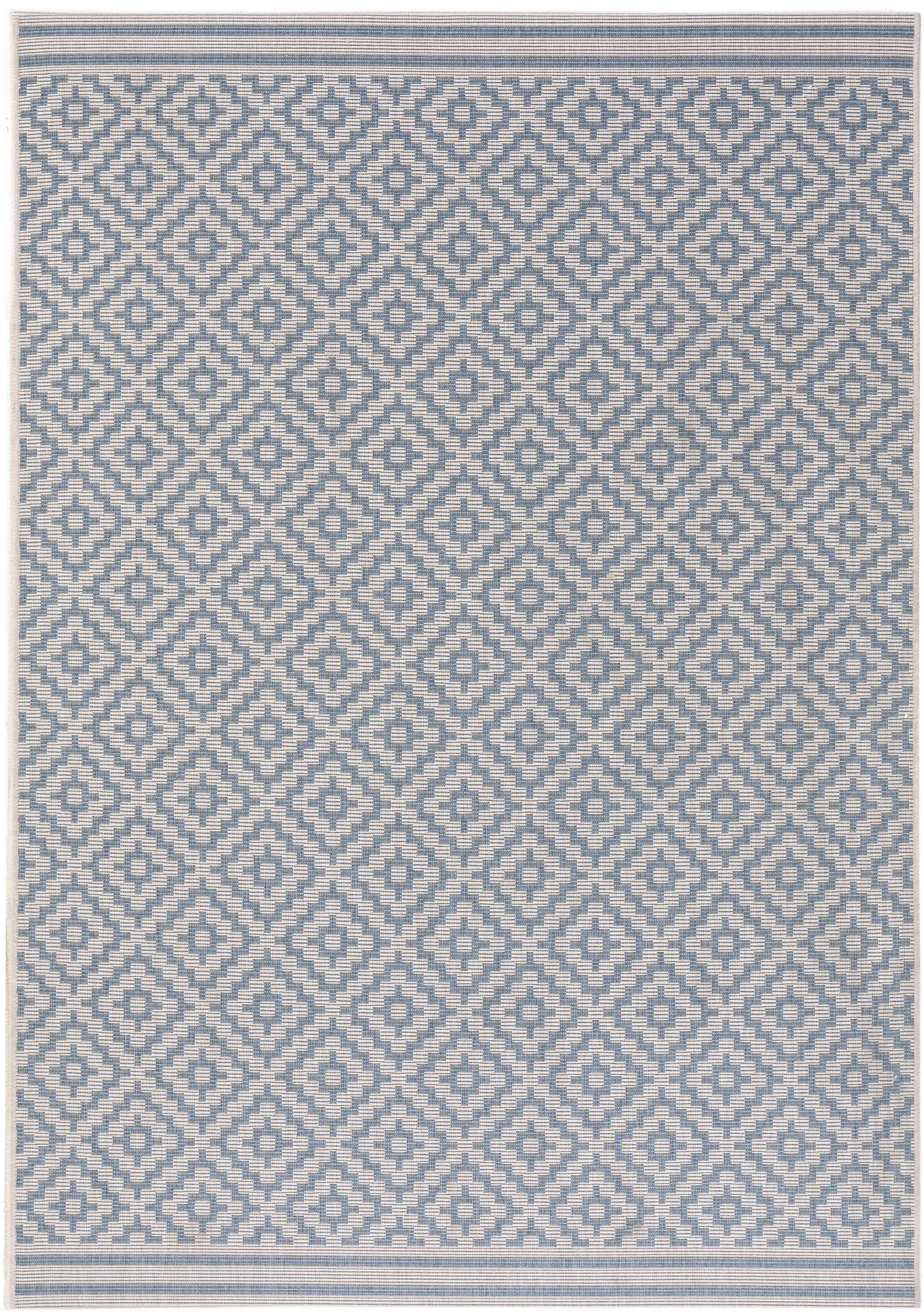 benuta Outdoorteppich Blau 120x170 cm