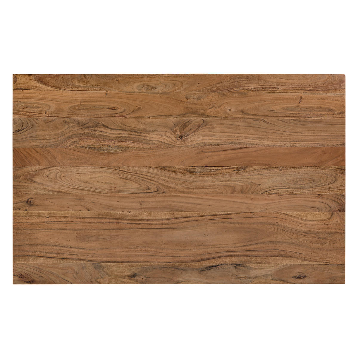 ESSTISCH - Akazie massiv - Akaziefarben, Holz (100/160/76cm) - home24