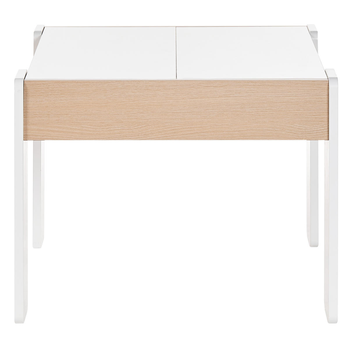 KINDERTISCH mit Stühlen Weiß Loyd - Weiß, Holzwerkstoff (60/48/57cm) - Beliani