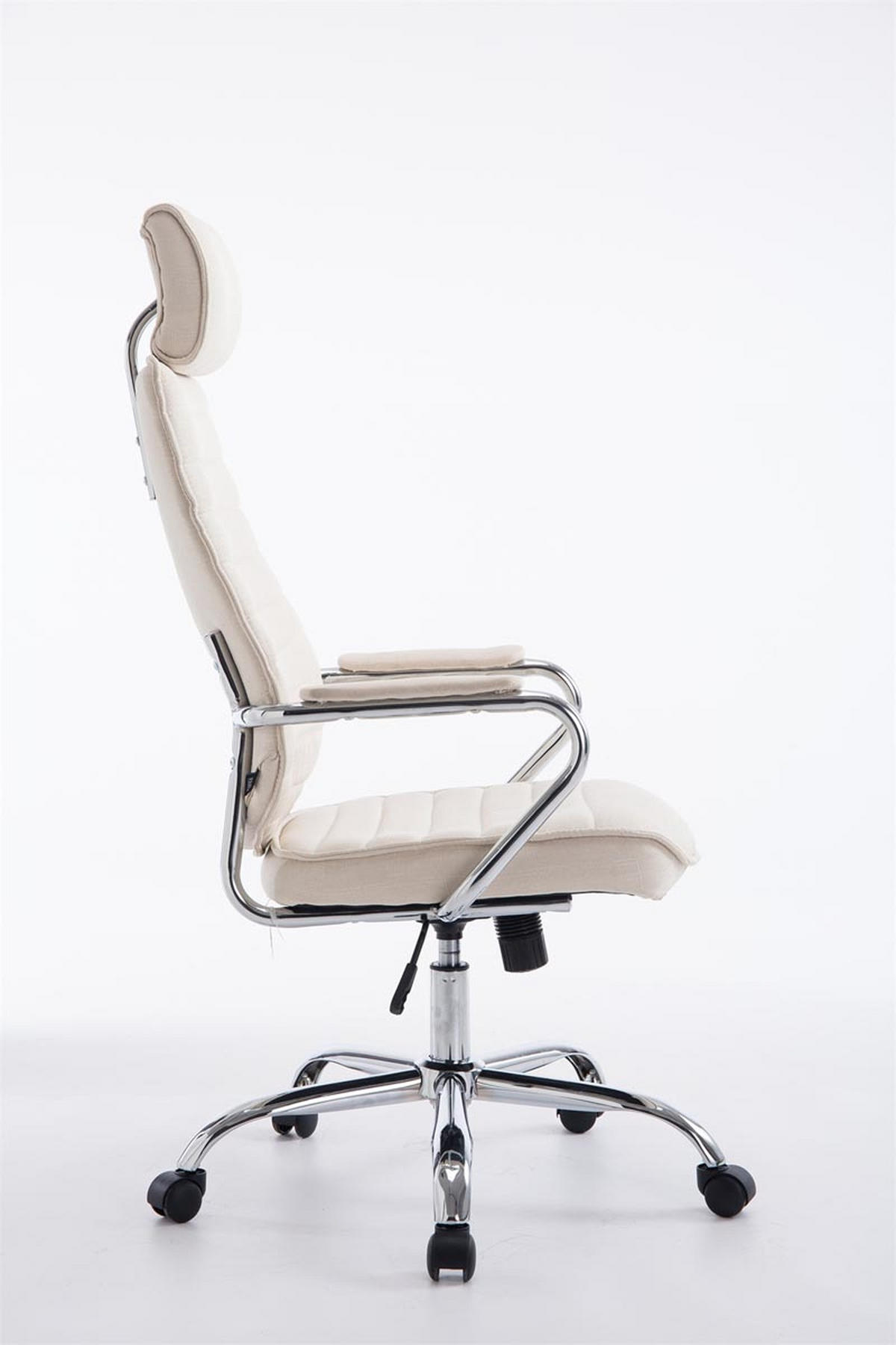 BÜROSTUHL Rocket Stoff Creme - Creme, Textil/Metall (60/128/67cm) - TPFLiving