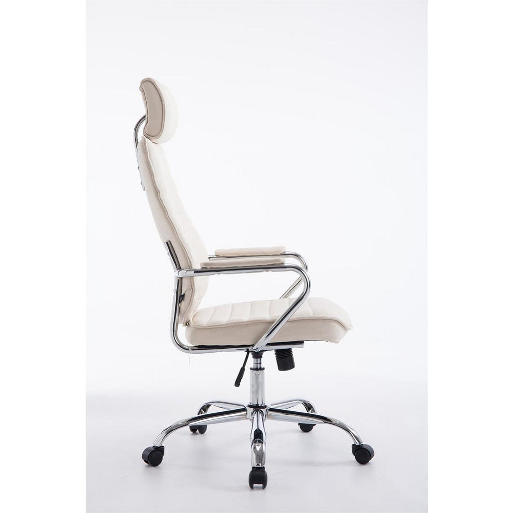 Thumbnail - TPFLiving Bürostuhl, Creme, Textil, 60x128x67 cm, Arbeitszimmer, Bürostühle, Drehstühle
