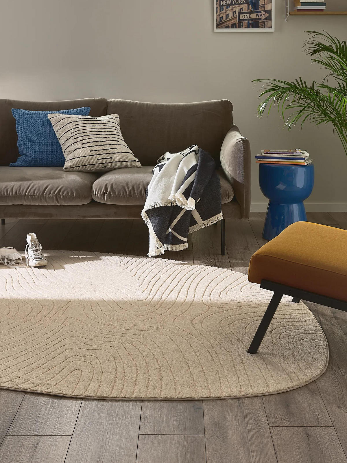 TEPPICH Pam waschbar Beige 200/270 cm - Beige, Kunststoff/Textil (200/270cm) - benuta