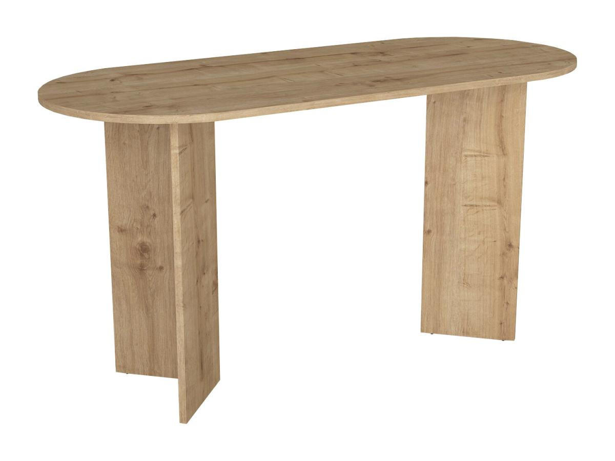 KONSOLENSCHREIBTISCH - Holzfarben hell - TOPANIA - Naturfarben, Holz (140/59.6/74cm) - Vente-Unique