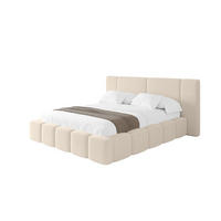 POLSTERBETT mit Bettkasten und Lattenrost, Bett mit Matratze H3/H4 - NILO 140x200 Dunkelbeige - Honig, Holzwerkstoff/Textil (140/200cm) - ALTDECOR