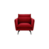 SESSEL Layla-Velluto 7 - Rot, Holz/Textil (105/95/98cm)