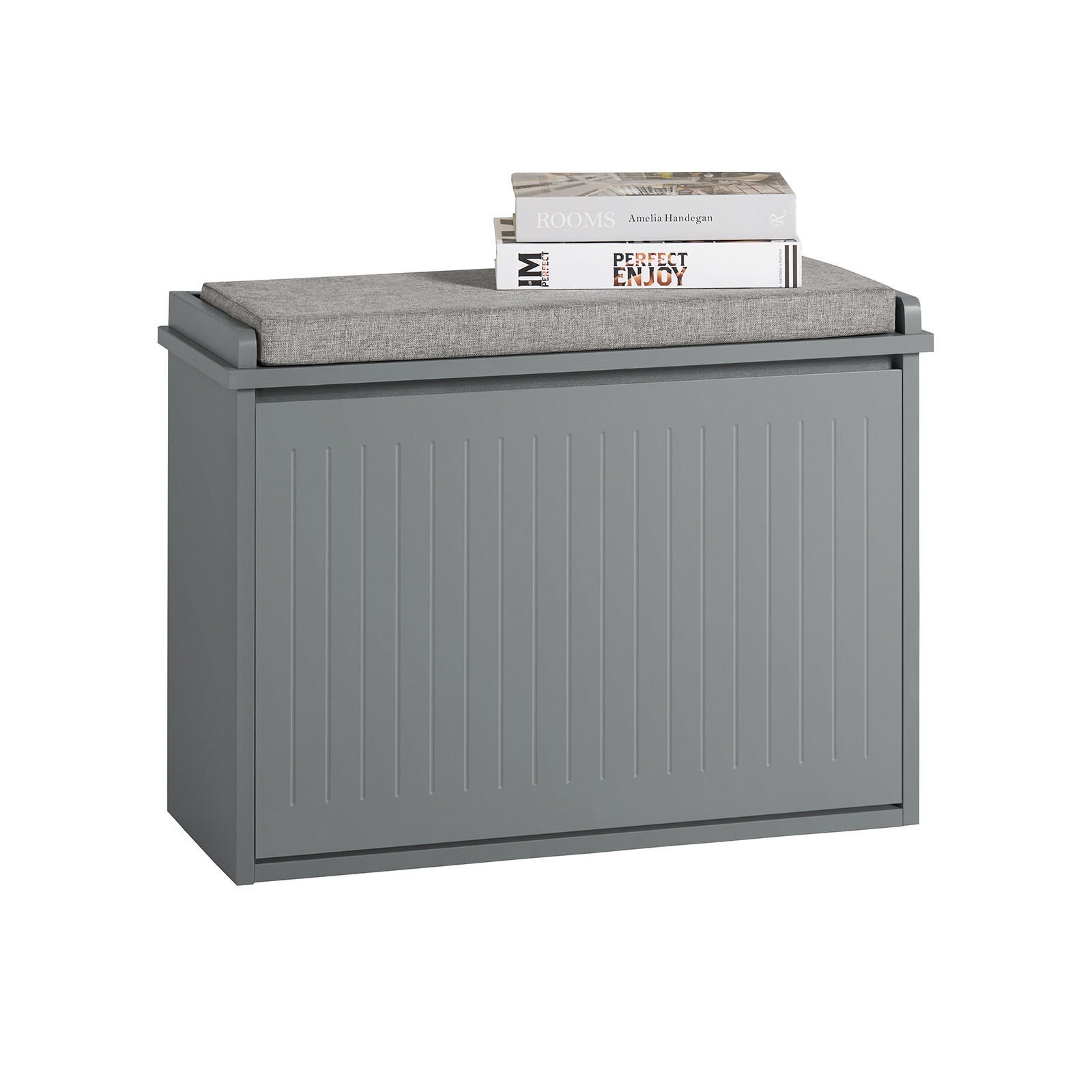 SCHUHSCHRANK Grau - Grau, Holzwerkstoff (62/46/26cm) - SoBuy