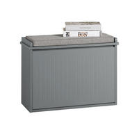 SCHUHSCHRANK Hellgrau - Hellgrau, Holzwerkstoff (62/46/26cm) - SoBuy