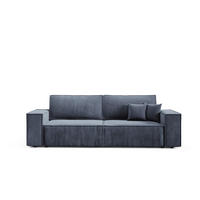 SCHLAFSOFA mit Bettkasten Hellblau - Anthrazit, Textil (255/88/102cm) - Furnisell