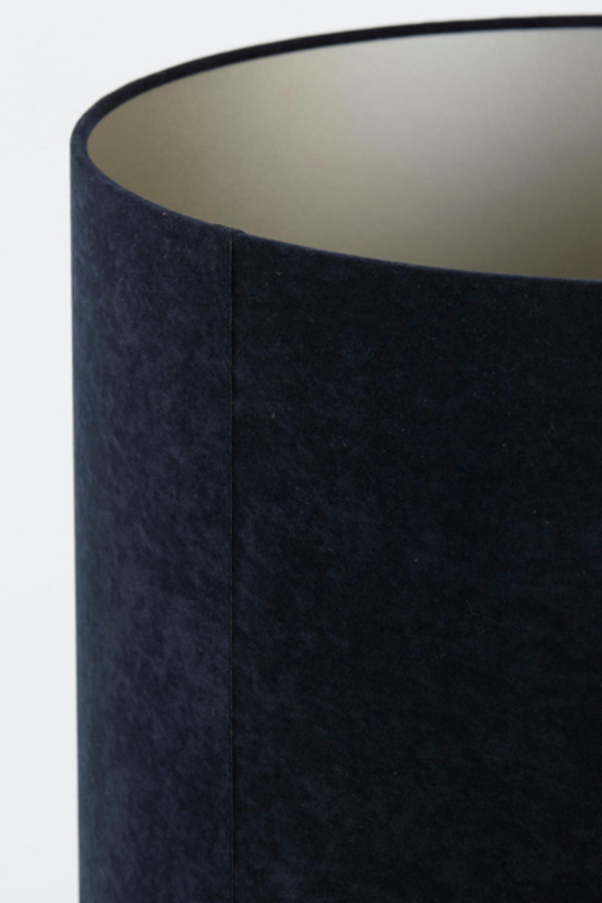 LAMPENSCHIRM Samt Schwarz Ø45/45 cm - Schwarz, Textil (45/45/45cm) - Light & Living