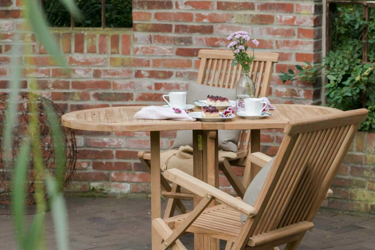 GARTENSTUHL Andover Teak - Naturfarben, Naturmaterialien/Holz (53/89/60cm) - Mr. Deko