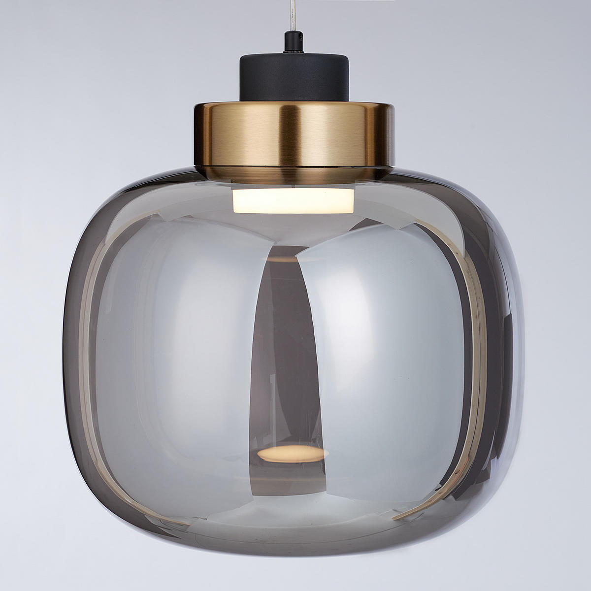 PENDELLEUCHTE Exemplar - Goldfarben, Glas (20/20/150cm) - Butlers