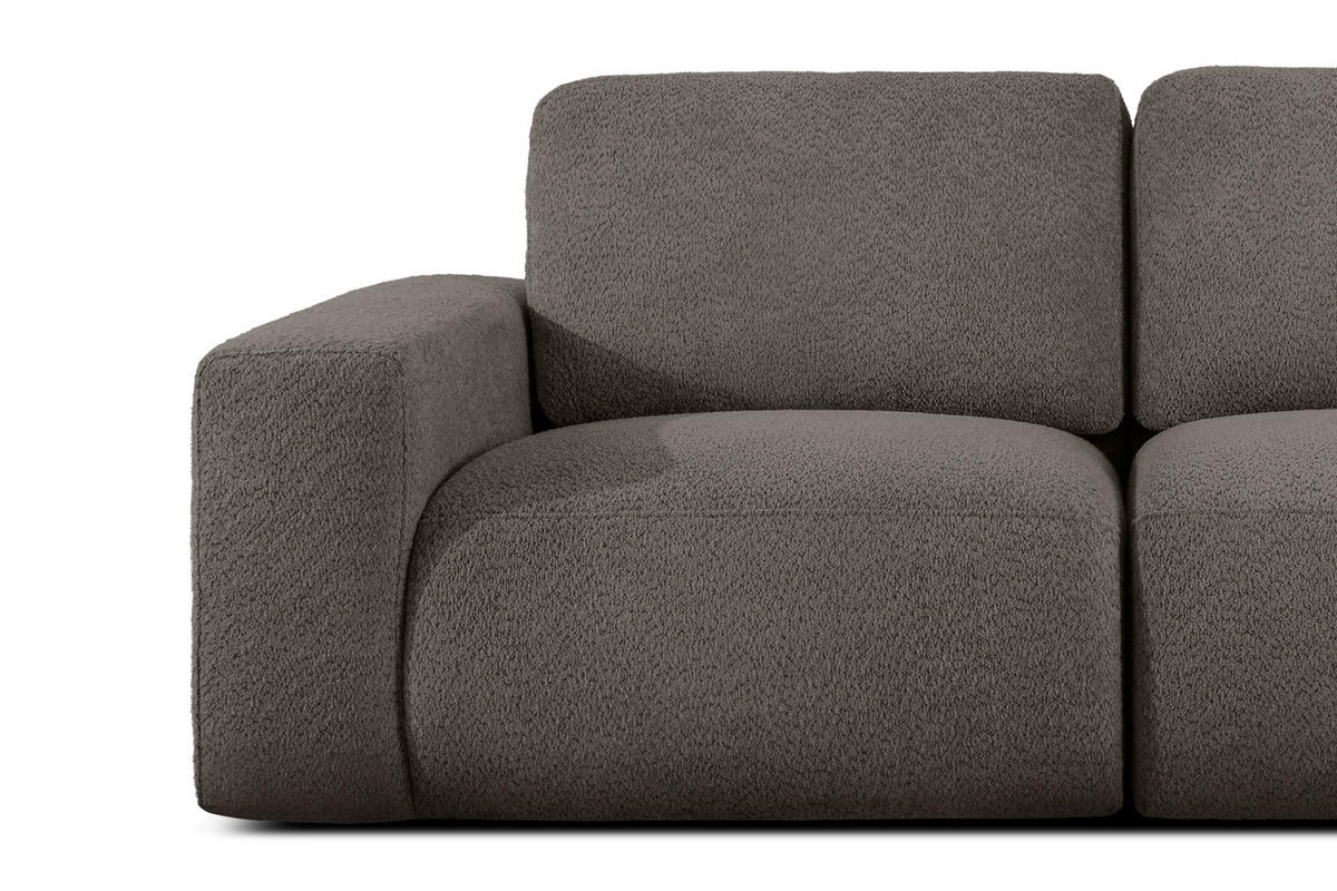 3-SITZER SOFA ZUCCO, Dunkelbraun - Dunkelbraun, Holz/Holzwerkstoff (292/85/100cm) - KONSIMO®