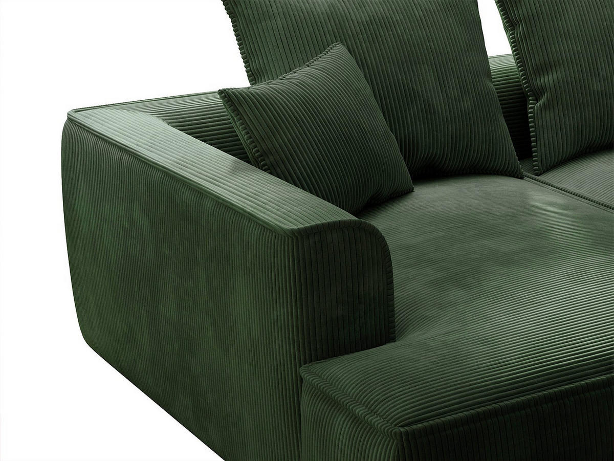 SOFA - 3 Personen - samt - grün Pineta - Waldgrün, Textil (230/67/180cm) - Vente-Unique