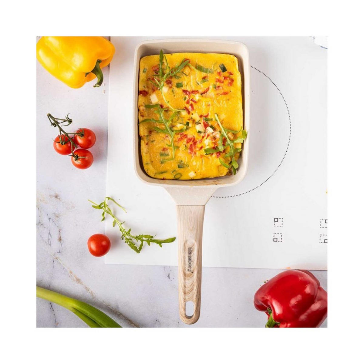 PFANNKUCHENPFANNE Creme 36/15/4 cm 56772 - Creme, Metall (20cm) - Klausberg 