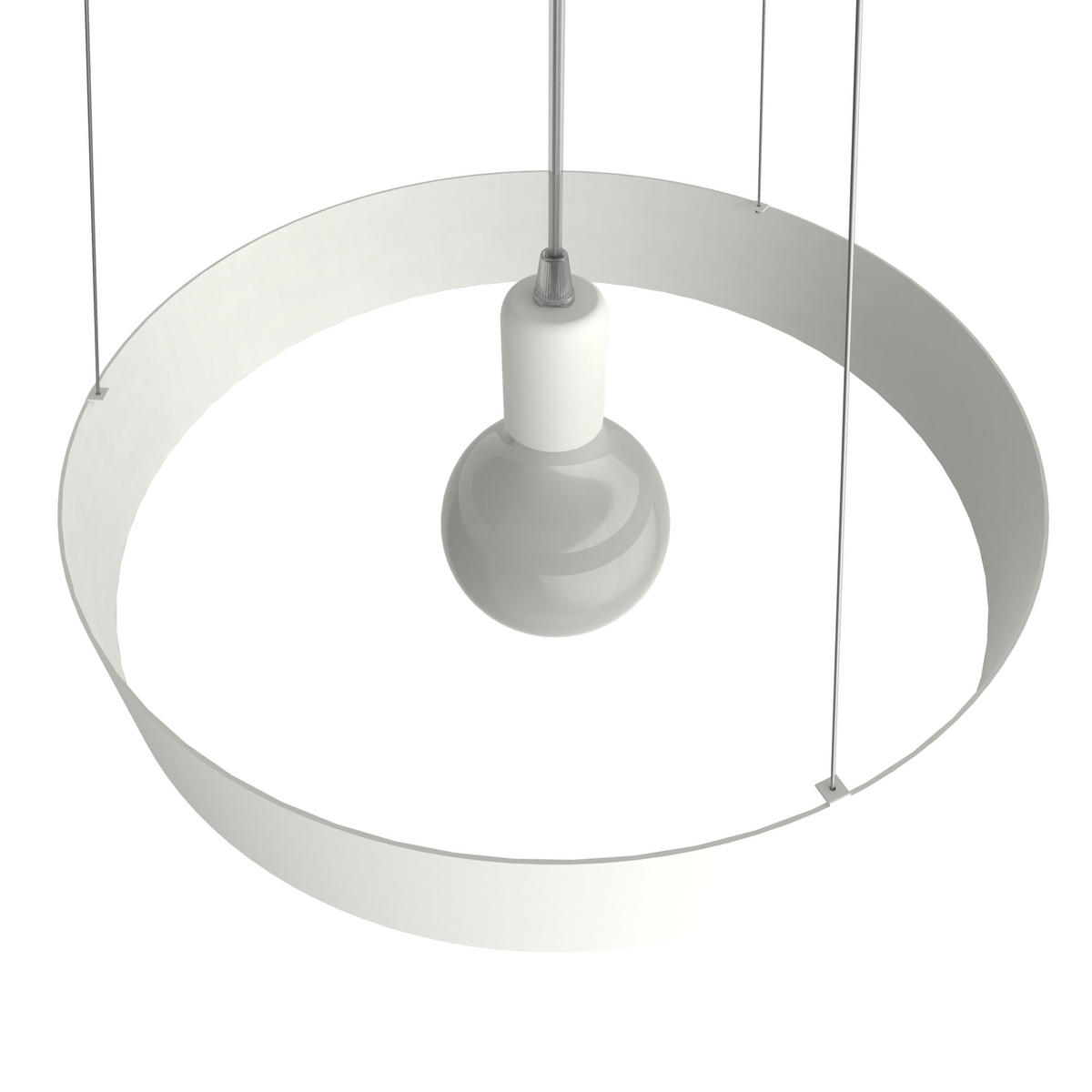 HÄNGELEUCHTE - Weiß, Metall (40/40/6cm) - Lumicom