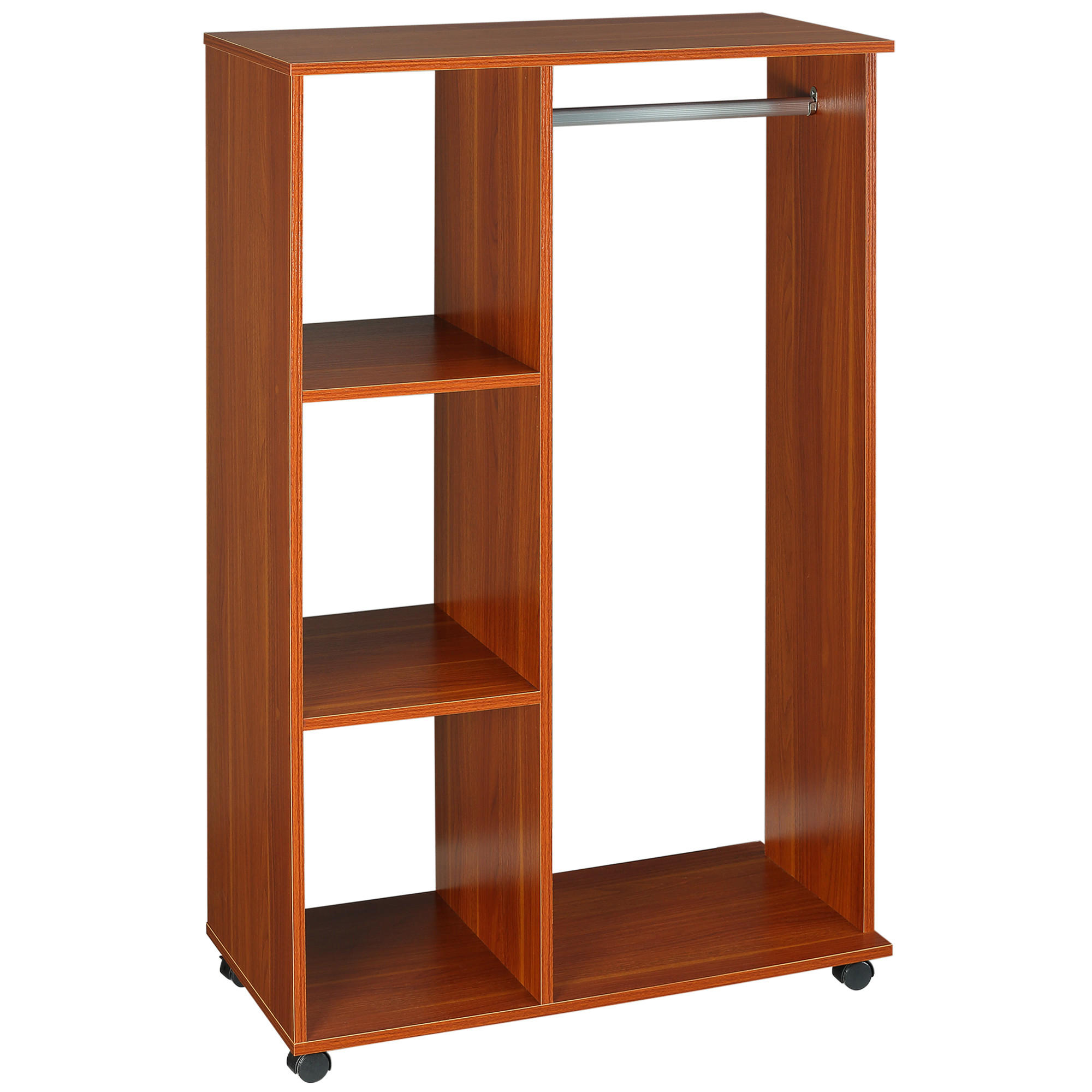 KLEIDERSCHRANK Braun 1 Stück - Braun, Holz (40/128/80cm) - GiPP