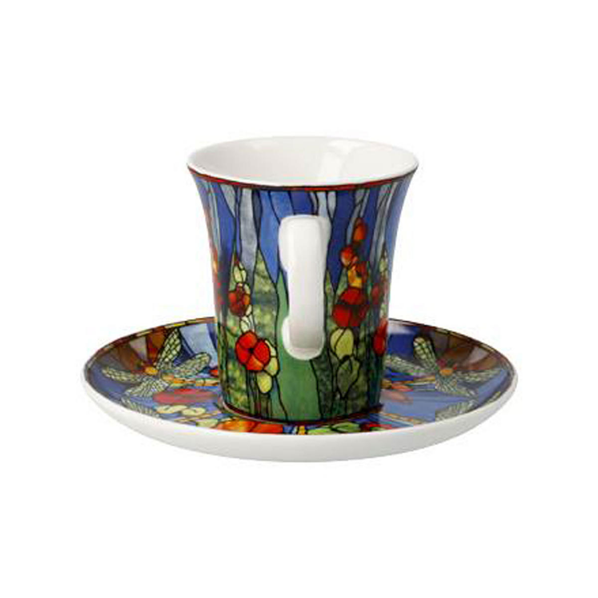 ESPRESSOTASSE Tiffany - Libellee, Fine Bone China - Multicolor, Keramik (0.1L) - Goebel