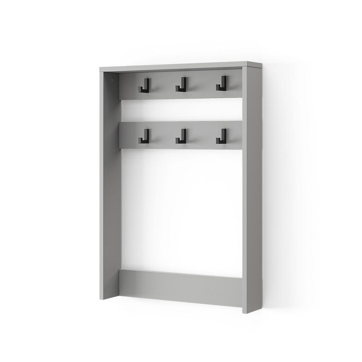 GARDEROBENAUFSATZ Eliza Grau 60 x 85 cm - Grau, Holzwerkstoff (60/85/12.1cm) - Vicco