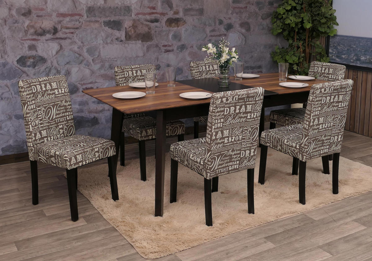 ESSZIMMERSTUHL Grau, Weiß 6er-Set - Weiß/Grau, Textil (43/90/48cm) - MCW