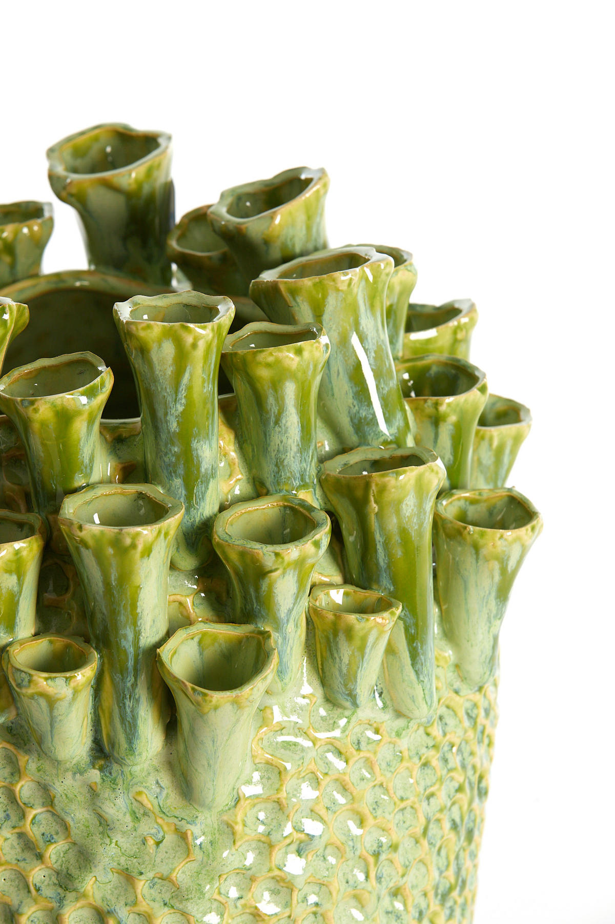 VASE Kyral Grün Ø29/33 cm - Grün, Keramik (33cm) - Light & Living