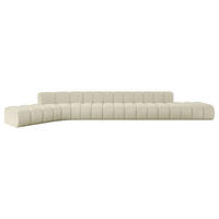 ECKSOFA modulares Sofa Solven-L3 - 562x174x70 cm Beige - Beige, Holzwerkstoff/Textil (562/174cm) - ALTDECOR