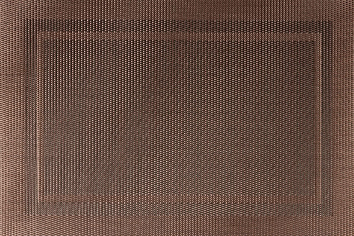 TISCHSET Platzdeckchen - Metall Braun - 45 x 31 cm - 6 Stück - Dunkelbraun, Kunststoff (31/45cm) - Jay Hill