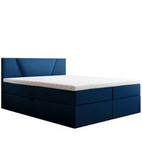 BOXBETT Jubilee Bonellfederkern inkl. Topper - Blau, Holz/Holzwerkstoff (140/200cm) - Best For Home