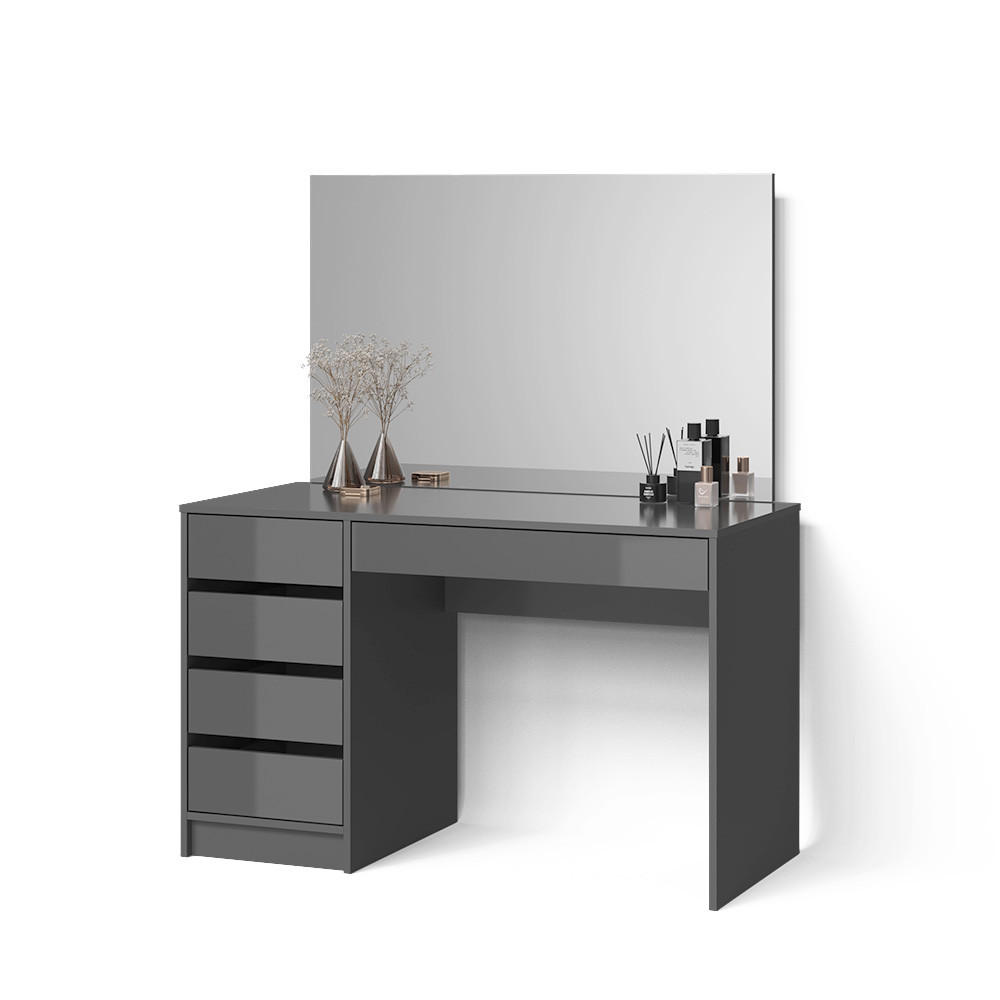 SCHMINKTISCH Imola Anthrazit 120 cm - Anthrazit, Holzwerkstoff (120/75/55cm) - Livinity®