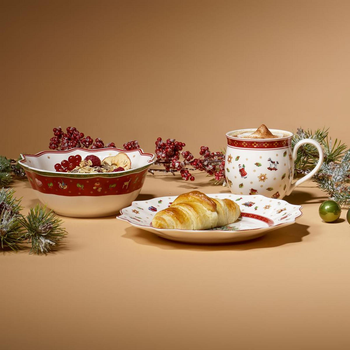 FRÜHSTÜCKS-SET Toy's Delight bunt 6-tlg. - Multicolor, Keramik (2/2/2cm) - Villeroy & Boch