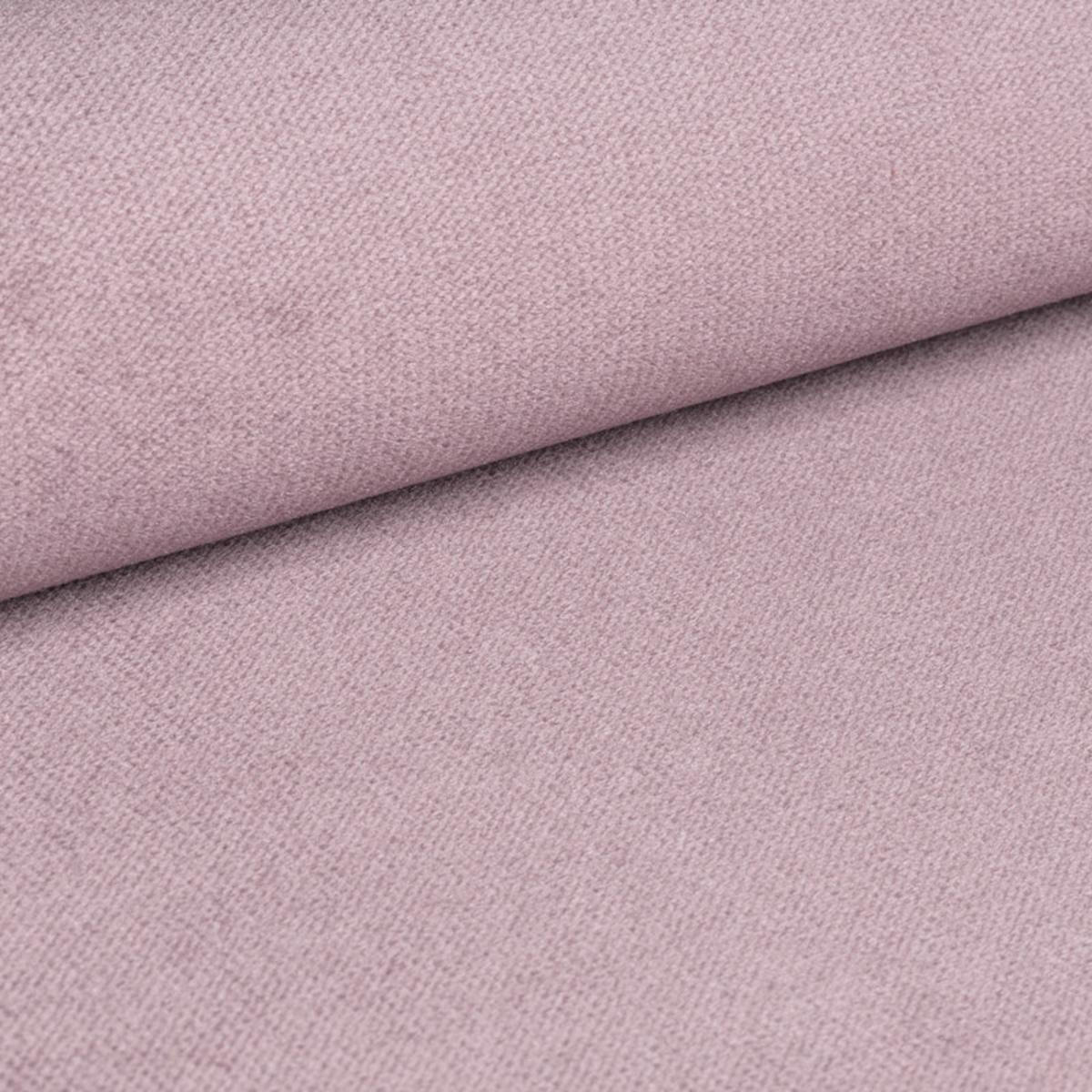 WOHNLANDSCHAFT MADISON U Rosa Plüsch-Stoff mit Schlaffunktion - Rosa, Holz (311/82/145cm) - MASSENO