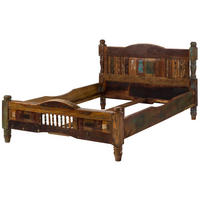 BETT Massivholz Altholz 160 x 200 x 104,5 mehrfarbig FABLE #22 - Multicolor, Holz (160/200cm) - Massivmoebel24