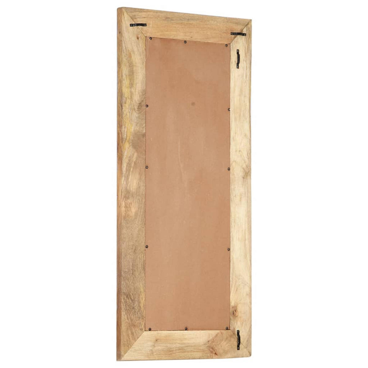 HANDGESCHNITZTER Spiegel 110x50x2,5 cm Massivholz Mango - Braun, Holz (50/1/110cm) - furnicato
