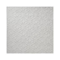 TEPPICH Hellgrau 160/160 cm Gannett - Hellgrau/Grau, Textil (160/160cm) - Beliani