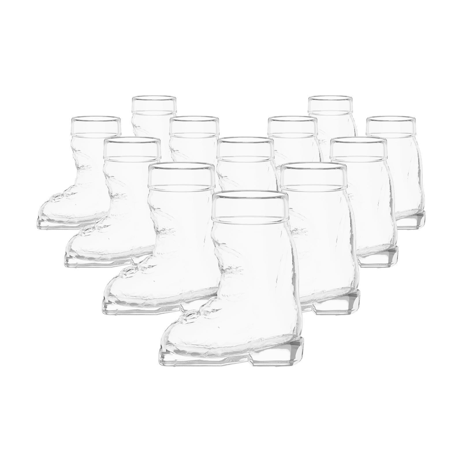 STAMPER Ski Boot transparent 4 cl 12er Set - Transparent, Glas (0.04L) - Stölzle Lausitz