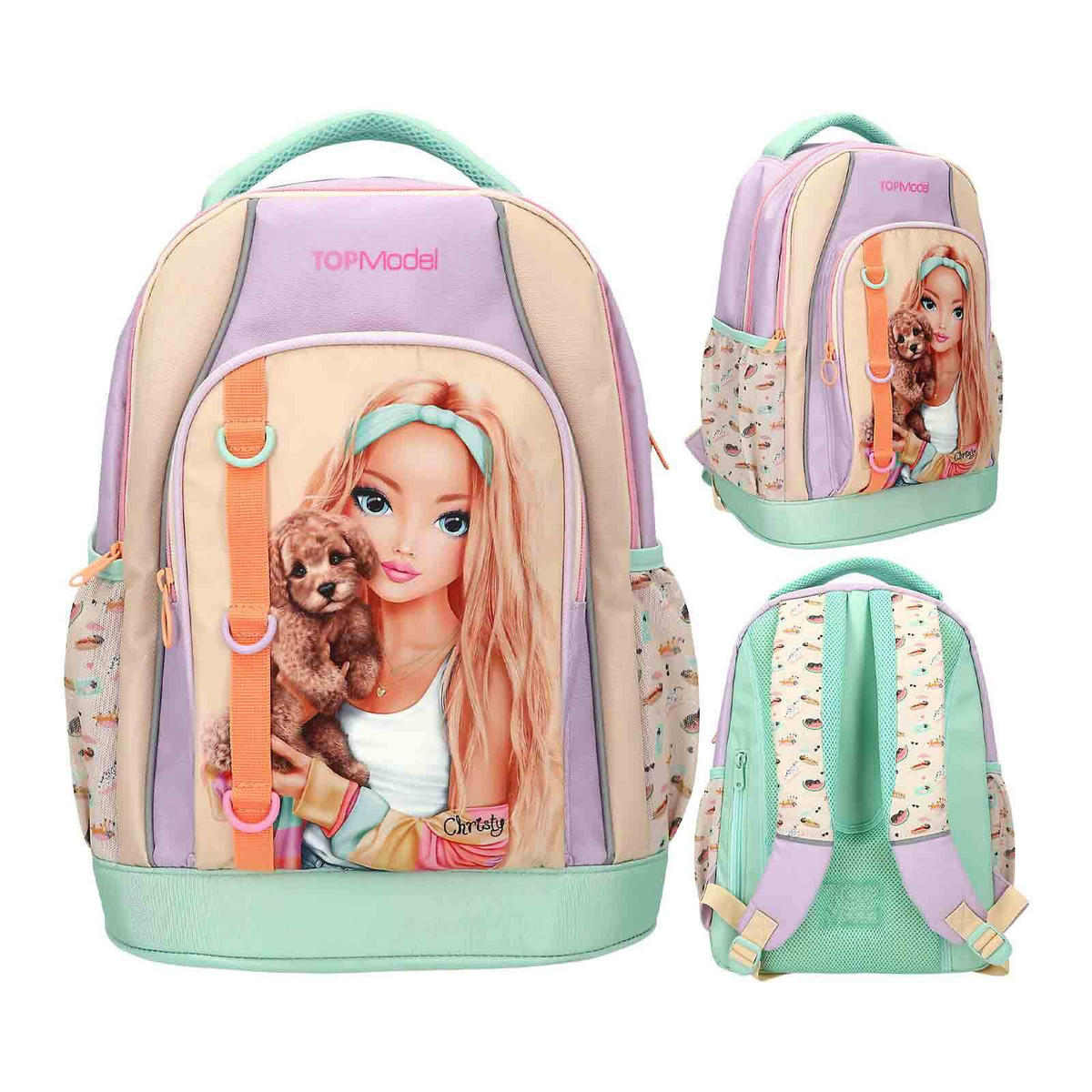 SCHULRUCKSACK SUNNY DOG TOPModel bunt 19 x 30 x 40 cm - Multicolor, Textil (30/19cm) - Depesche Germany