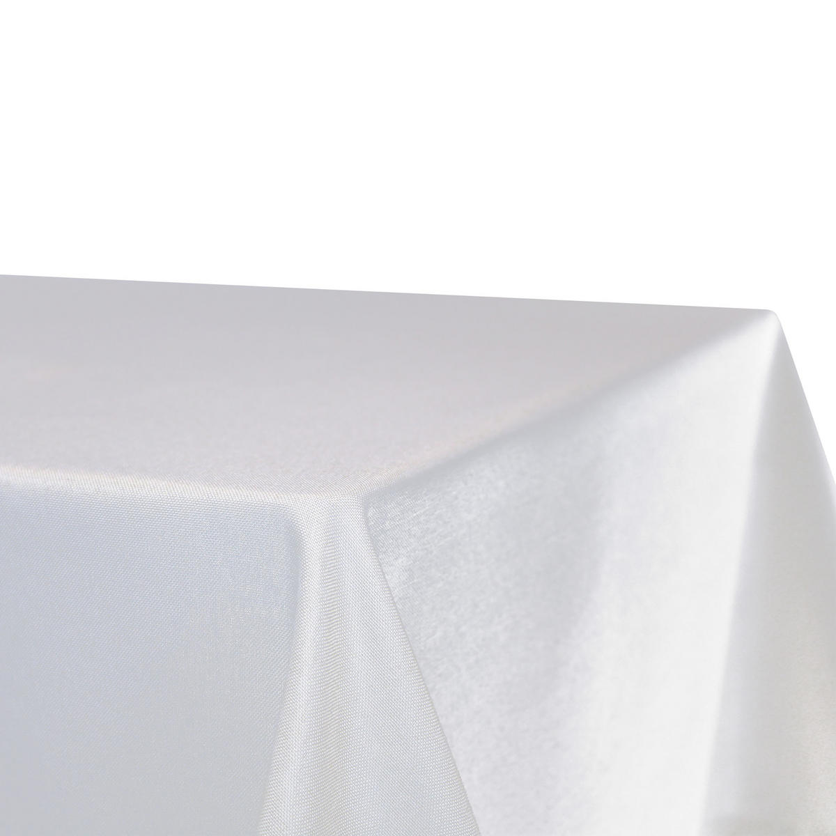 TISCHDECKE Leinenoptik 110/140 cm eckig Weiß - Weiß, Textil (110/140cm) - TiborTex