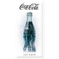 BLECHSCHILD 25/50 cm - Coca-Cola - Ice White - Multicolor, Metall (25/50/1cm) - Nostalgic-Art