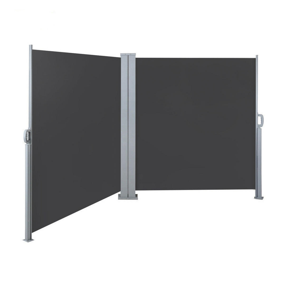 DOPPELSEITENMARKISE 600x160cm Dunkelgrau - Dunkelgrau, Kunststoff (600/160/8.7cm) - SVITA