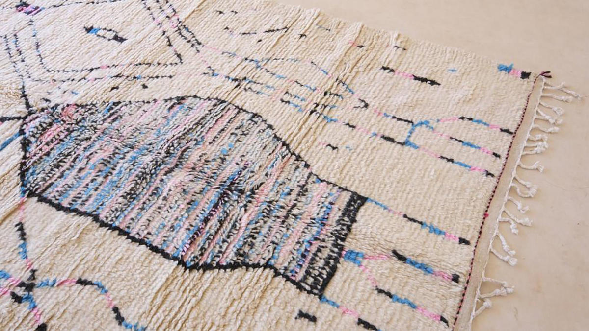 BERBERTEPPICH aus reiner Wolle 193x 291 cm - Multicolor, Naturmaterialien (193/291cm) - AFK Living