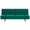 2-SITZER-SCHLAFSOFA Samtstoff Grün York - Grün, Textil (190/81/89cm) - Beliani