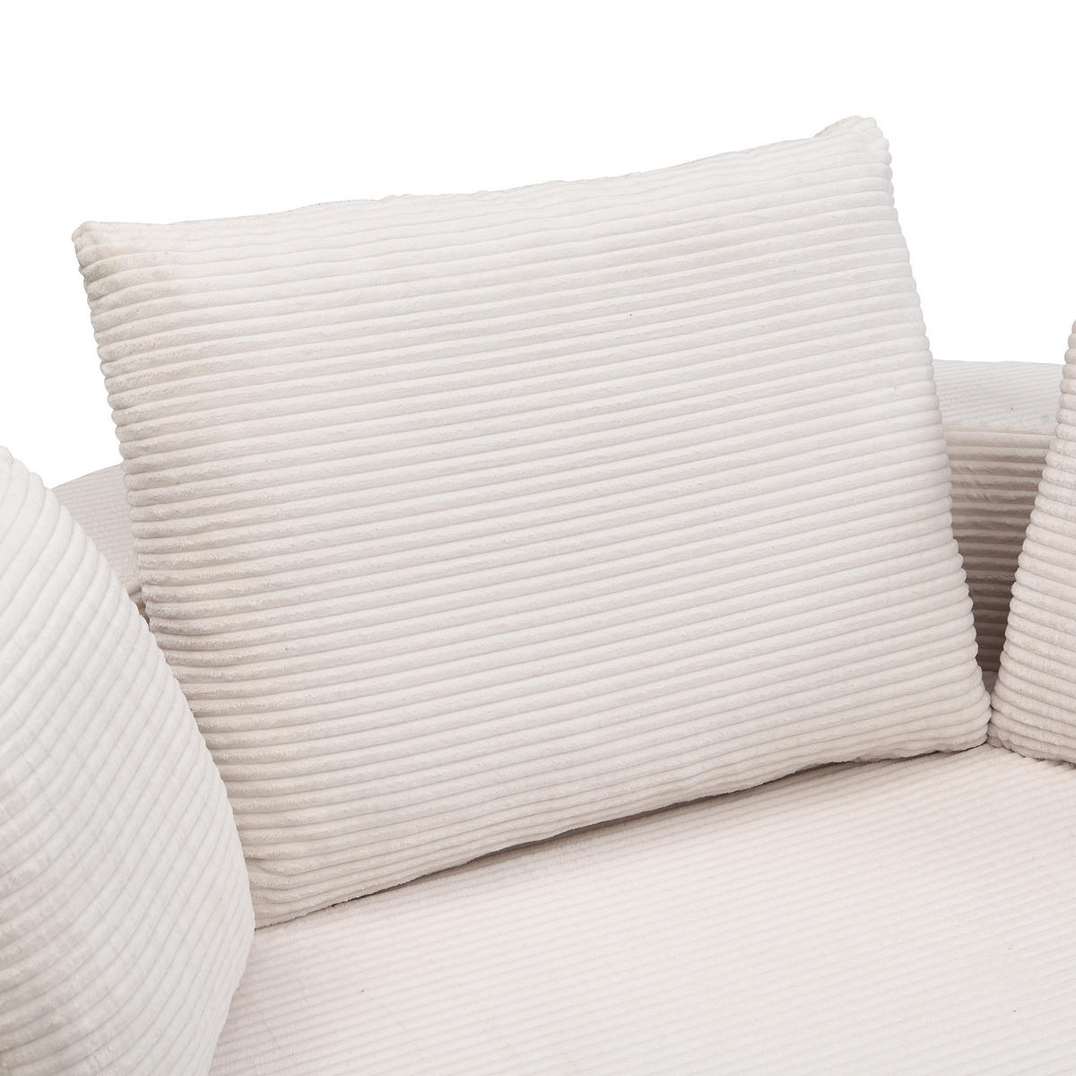 SCHLAFSOFA Loungesofa,Relaxsessel mit Schlaffunktion,klappbar,Cord,Beige - Beige, Textil (173/40/176cm) - LVHOM